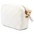 Borsa camera Chanel Melody in pelle caviar matelassé bianca con CC e catena Bianco - vista 2