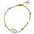 Bracciale Clair D Lune Dior Gold Placcato Oro Cristalli e Perle Finte D'oro