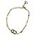 Bracciale Clair D Lune Dior Gold Placcato Oro Cristalli e Perle Finte D'oro - vista 2