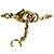 Bracciale Clair D Lune Dior Gold Placcato Oro Cristalli e Perle Finte D'oro - vista 5