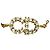 Bracciale Clair D Lune Dior Gold Placcato Oro Cristalli e Perle Finte D'oro - vista 6