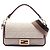 Fendi Beige Zucca bestickte Canvas Baguette Satchel Tasche