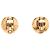 Orecchini a clip rotondi placcati oro Chanel Gold CC D'oro - vista 2