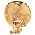 Orecchini a clip rotondi placcati oro Chanel Gold CC D'oro - vista 3