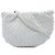 Bottega Veneta Mini Borsa a Tracolla Bulb in Nappa Intrecciato Bianca Bianco Bianco sporco