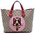 Gucci Beige Small GG Supreme Web Bosco Satchel