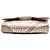Burberry Gold Embossed Grain Check Leather Langley Crossbody Golden - view 3