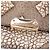 Burberry Gold Embossed Grain Check Leather Langley Crossbody Golden - view 5