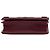 Chanel Boy Brick Horizontal Flap in pelle d'agnello rossa e acrilico Rosso Bordò - vista 3
