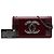 Chanel Boy Brick Horizontal Flap in pelle d'agnello rossa e acrilico Rosso Bordò - vista 7