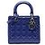 Dior Blue Medium Patent Cannage Lady Dior