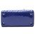 Dior Blue Medium Patent Cannage Lady Dior - vista 3