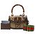 Bamboo Gucci 1947 Top Handle Bag aus beigem Jumbo GG Canvas mit Bambus und Web - Ansicht 7