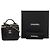 Mini Vanity Case Chanel in pelle Caviar matelassé nera con manico e catena Nero - vista 7