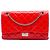 Chanel Red Quilted Crinkled Patent Reissue 2.55 Double Flap 227 Rosso