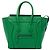 Céline Celine Bolsa Luggage em Micro Pele de Bezerro Granulada Verde