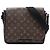 Louis Vuitton Brown Monogram Macassar District PM Marrone