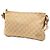 Borsa a tracolla Gucci in tela GG beige con fascia Web - vista 2