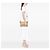 Borsa a tracolla Gucci in tela GG beige con fascia Web - vista 6
