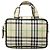 Burberry Yellow House Check Canvas Handtasche Gelb
