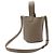 Mini borsa a secchiello Pebble in pelle marrone LOEWE Taupe - vista 2