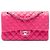 Chanel Pink Medium Classic Lambskin Double Flap Rosa
