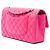 Chanel Pink Medium Classic Lambskin Double Flap Rosa - vista 2