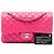 Chanel Pink Medium Classic Lambskin Double Flap Rosa - vista 7