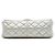 Chanel Silver Quilted Metallic Aged Calfskin Reissue 2.55 Double Flap 226 Argento - vista 3
