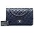 Chanel Blue Jumbo Classic Caviar Double Flap Blu scuro - vista 6