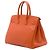 Hermès Orange Togo Birkin Retourne 35 Arancione - vista 2