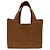 Borsa Tote Font Piccola in Raphia Marrone LOEWE - vista 2