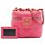 Chanel Small CC Vanity Case aus gestepptem Lammleder in Rosa mit Kette Pink - Ansicht 7