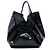Chanel Large Spirit Cabas Tote aus schwarzem Lackleder-Stretch