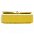 Chanel Yellow Medium Classic Lambskin Double Flap Giallo - vista 3