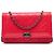 Chanel Red Quilted Lambskin Boy Wallet On Chain Rot