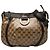 Gucci Beige GG Crystal Abbey D Ring Crossbody-Tasche