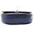 Chanel Blue CC Quilted Lambskin Chain Handle Half Moon Flap Blu scuro - vista 3