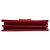 Cartera con cadena Prada Red Saffiano Lux con cierre de solapa Roja - vista 3
