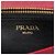 Cartera con cadena Prada Red Saffiano Lux con cierre de solapa Roja - vista 5