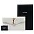 Bolsa Uptown Saint Laurent em couro com relevo de crocodilo branco - vista 7