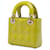 Dior Yellow Mini Patent Cannage Lady Dior Giallo - vista 2