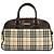 Burberry Beige House Check Canvas Handtasche