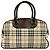 Burberry Beige House Check Canvas Handtasche - Ansicht 2