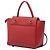 Belt Bag Céline Bolso cinturón Celine Nano de piel de becerro granulada roja - vista 2