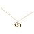 Collana Dior Gold con pendente logo CD placcato oro D'oro - vista 2