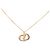 Collana Dior Gold con pendente logo CD placcato oro D'oro - vista 3