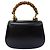 Bamboo Borsa Gucci 1947 Small in pelle di vitello nera con manico in bambù Nero - vista 2