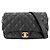 Borsa a tracolla Chanel Matelassé in pelle nera Nero