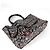 Borsa Tote Chanel da Donna Nero Rosso - vista 3